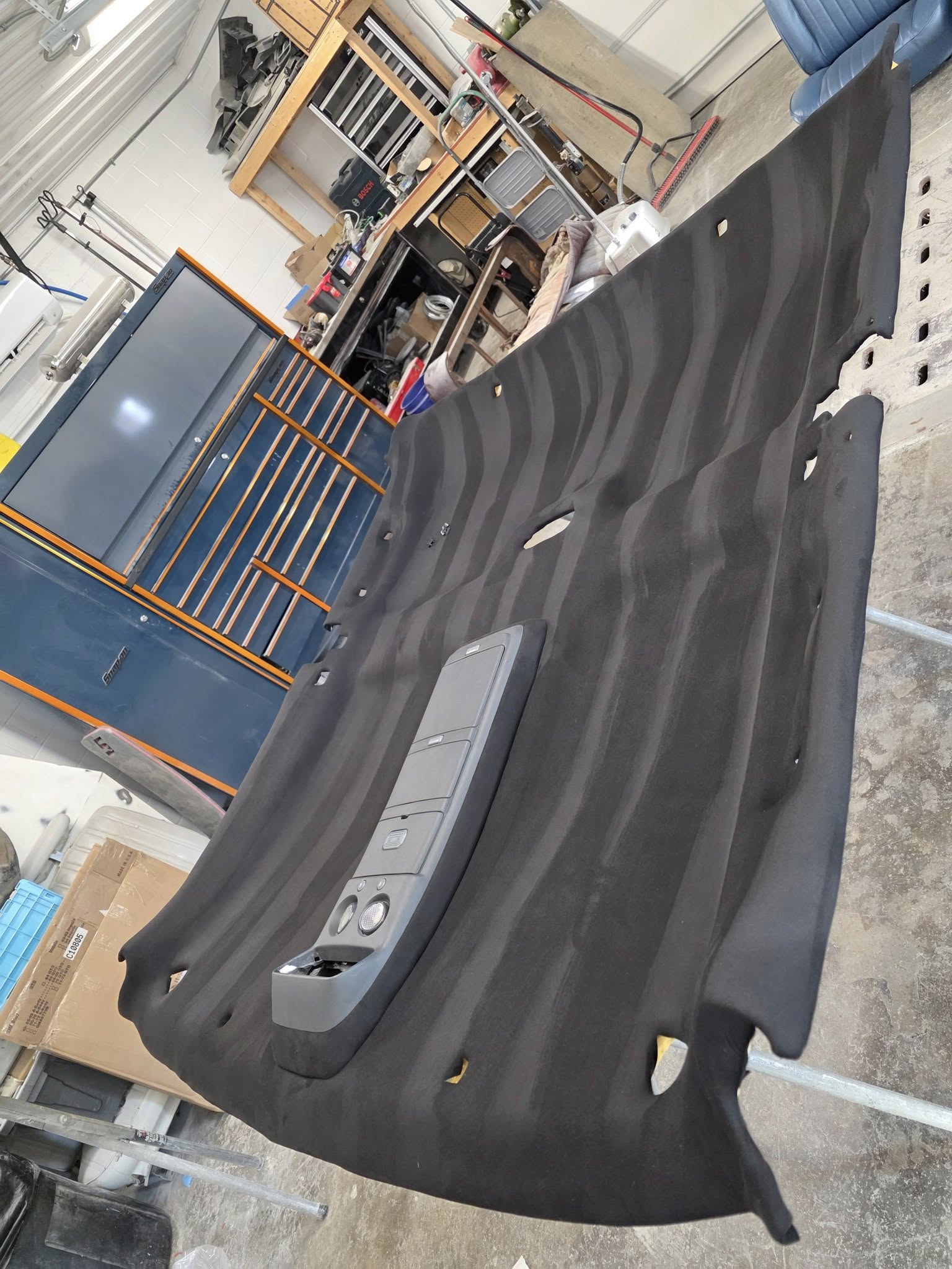 Custom headliner installation