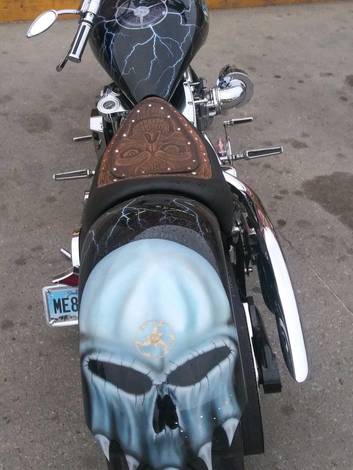 Motorcycle Seat Rebuild detail