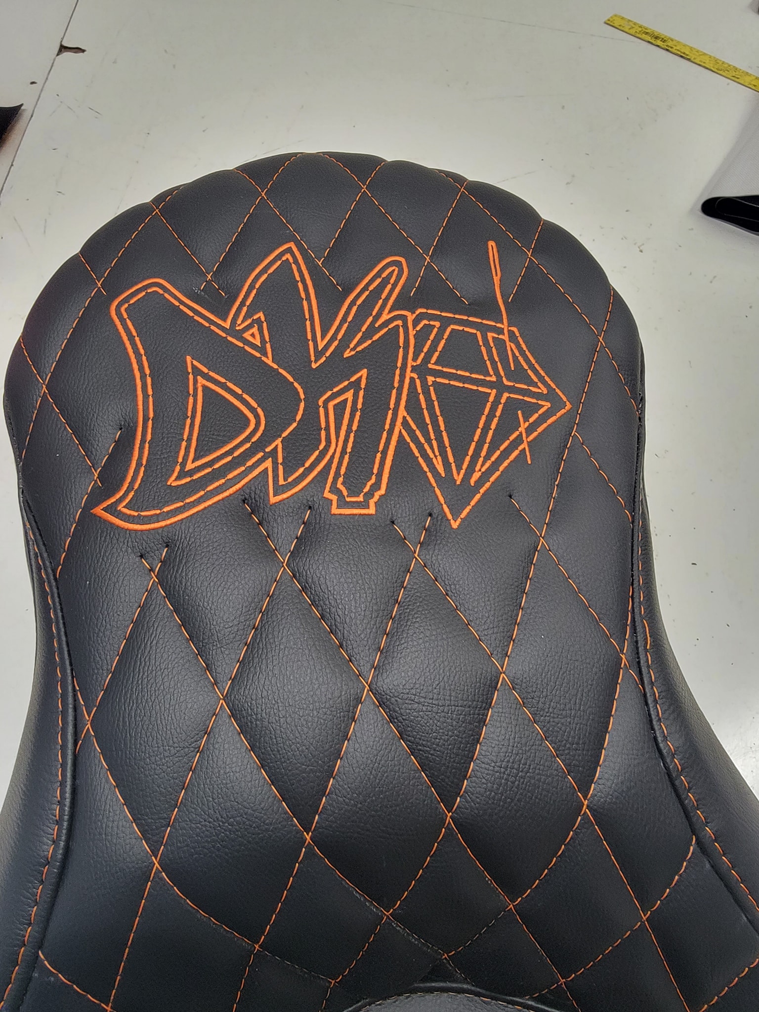 Custom One-Of-A-Kind Harley Seat detail